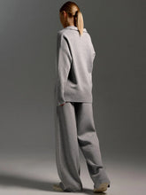 Dames Lounge Set, Zacht En Comfortabel, Met Kraag & Wijde Broek