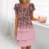 Geometric Floral Summer Midi Dress