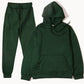 Unisex 2Pcs Sportswear Set Hooded Sweatshirt & Sweatpants Fashion Running Casual Men Women Clothing