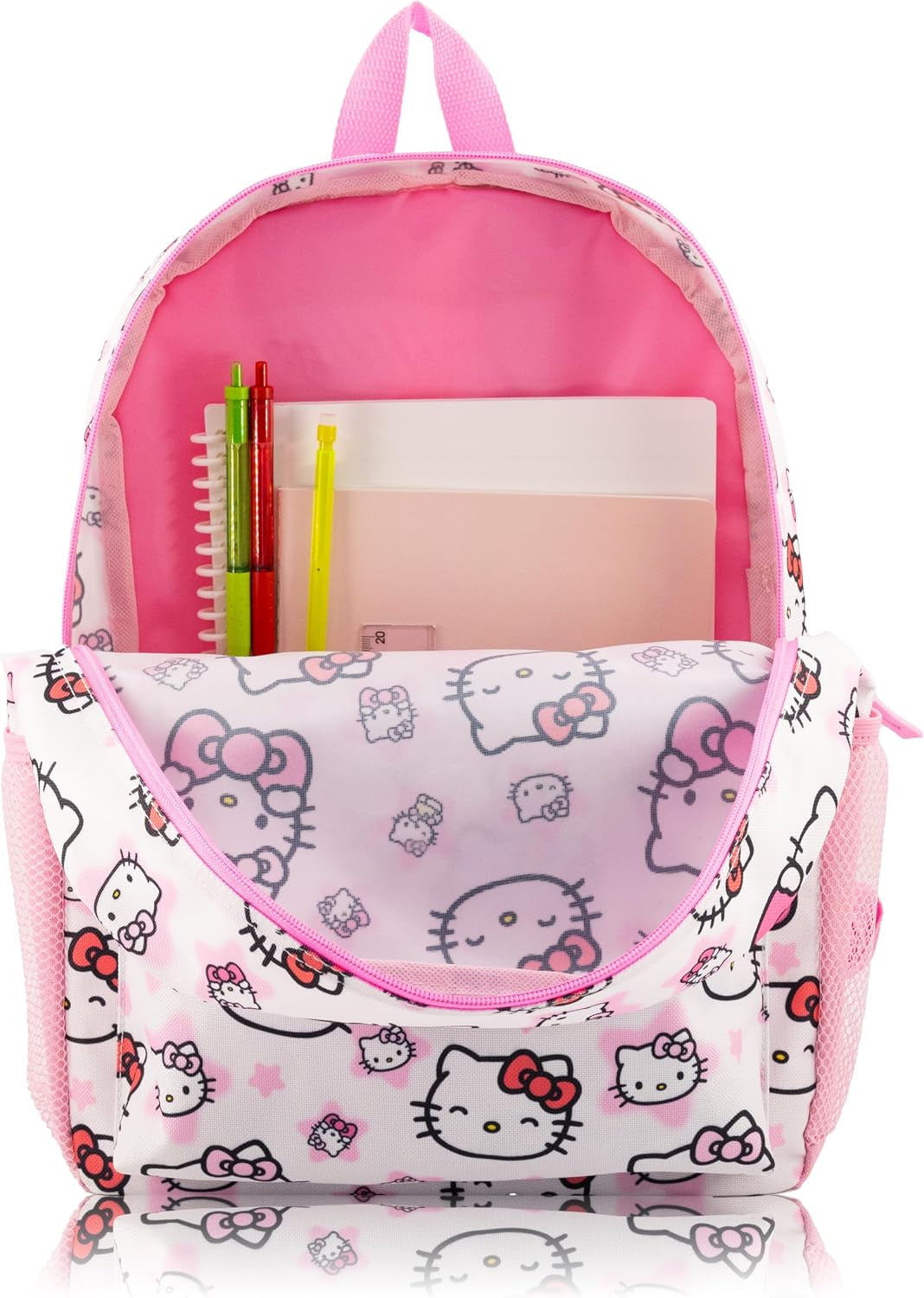 Sanrio Hello Kitty Backpack for Kids | Hello Kitty Bookbag for Girls, Boys, Unisex | Toddler Travel Bag, Cute Lightweight Bag for School | Ages 3+