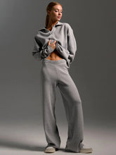 Dames Lounge Set, Zacht En Comfortabel, Met Kraag & Wijde Broek