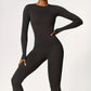 Tight-fitting yoga suit slim long-sleeved outdoor running sports fitness clothing autumn and winter sports women&