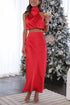 Women’S Two-Piece Sleeveless Long Skirt Set
