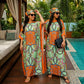 Elegant Satin Muslim Abaya 2Pcs Set Cracked Texture Long Kaftan Robe With Turban Hijab Loose Islamic Clothing for Women