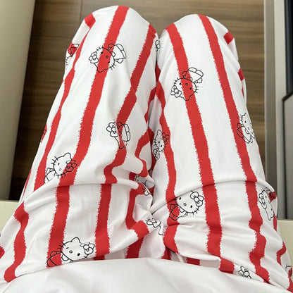 Sanrio Pants Hello Kitty Pajamas Pants Women&
