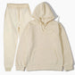Unisex 2Pcs Sportswear Set Hooded Sweatshirt & Sweatpants Fashion Running Casual Men Women Clothing