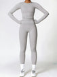 Tight-fitting yoga suit slim long-sleeved outdoor running sports fitness clothing autumn and winter sports women&