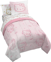 Sanrio Hello Kitty Full Comforter Set 7 Piece Reversible