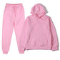 Unisex 2Pcs Sportswear Set Hooded Sweatshirt & Sweatpants Fashion Running Casual Men Women Clothing