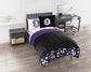 Wednesday Addams Patches Purple 7 Piece Full Size Bed Set with Shams