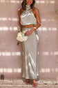 Women’S Two-Piece Sleeveless Long Skirt Set