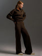 Dames Lounge Set, Zacht En Comfortabel, Met Kraag & Wijde Broek