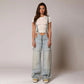 Y2K Zipper Denim Overalls with Pockets Fashion Loose Suspender Jumpsuit Streetwear Jeans Pants Womens Clothing