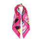 35” Large Satin Square Head Scarf - 2Pcs Silk Floral Head Scarves Women Hair Scarves Hair Bandanas
