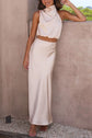 Women’S Two-Piece Sleeveless Long Skirt Set