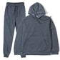 Unisex 2Pcs Sportswear Set Hooded Sweatshirt & Sweatpants Fashion Running Casual Men Women Clothing