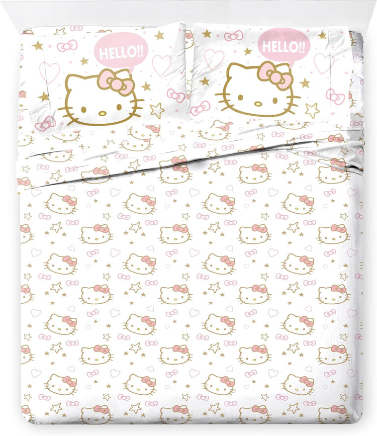 Sanrio Hello Kitty Full Comforter Set 7 Piece Reversible
