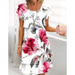 Geometric Floral Summer Midi Dress